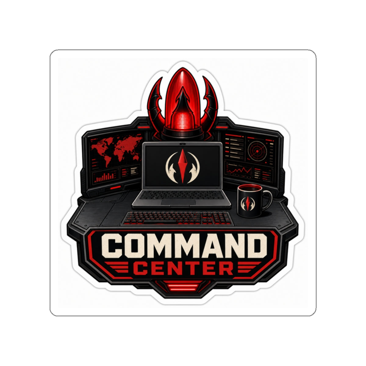 Command Center Die-Cut Sticker