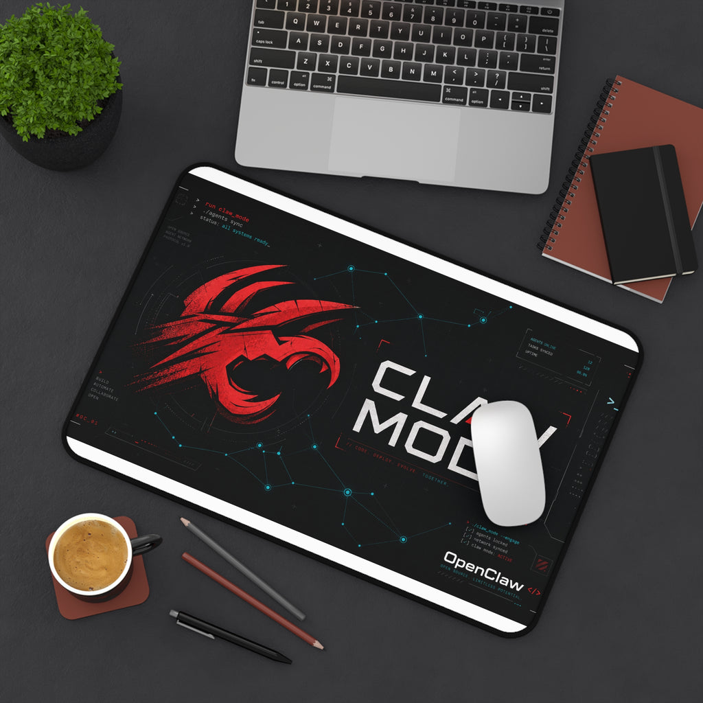 Claw Mode Terminal Grid Desk Mat
