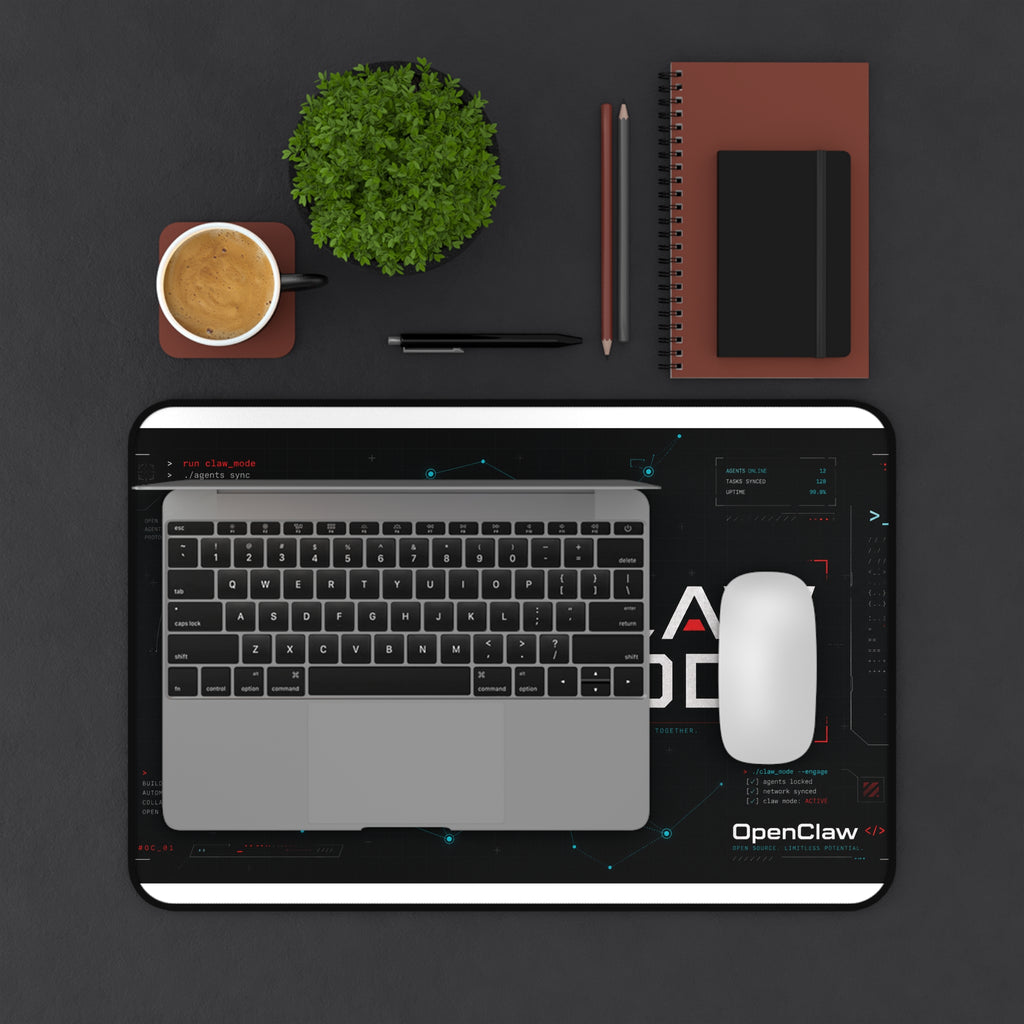 Claw Mode Terminal Grid Desk Mat