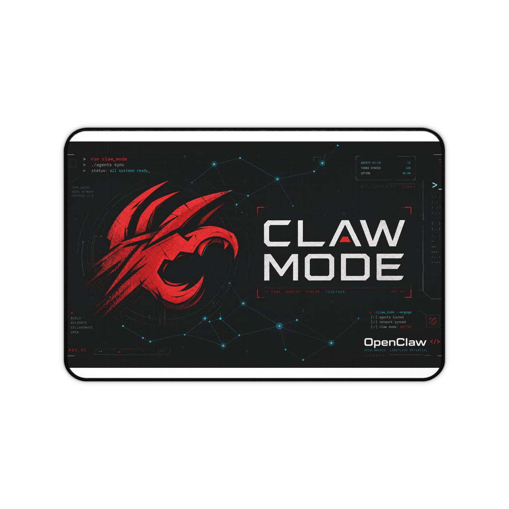 Claw Mode Terminal Grid Desk Mat
