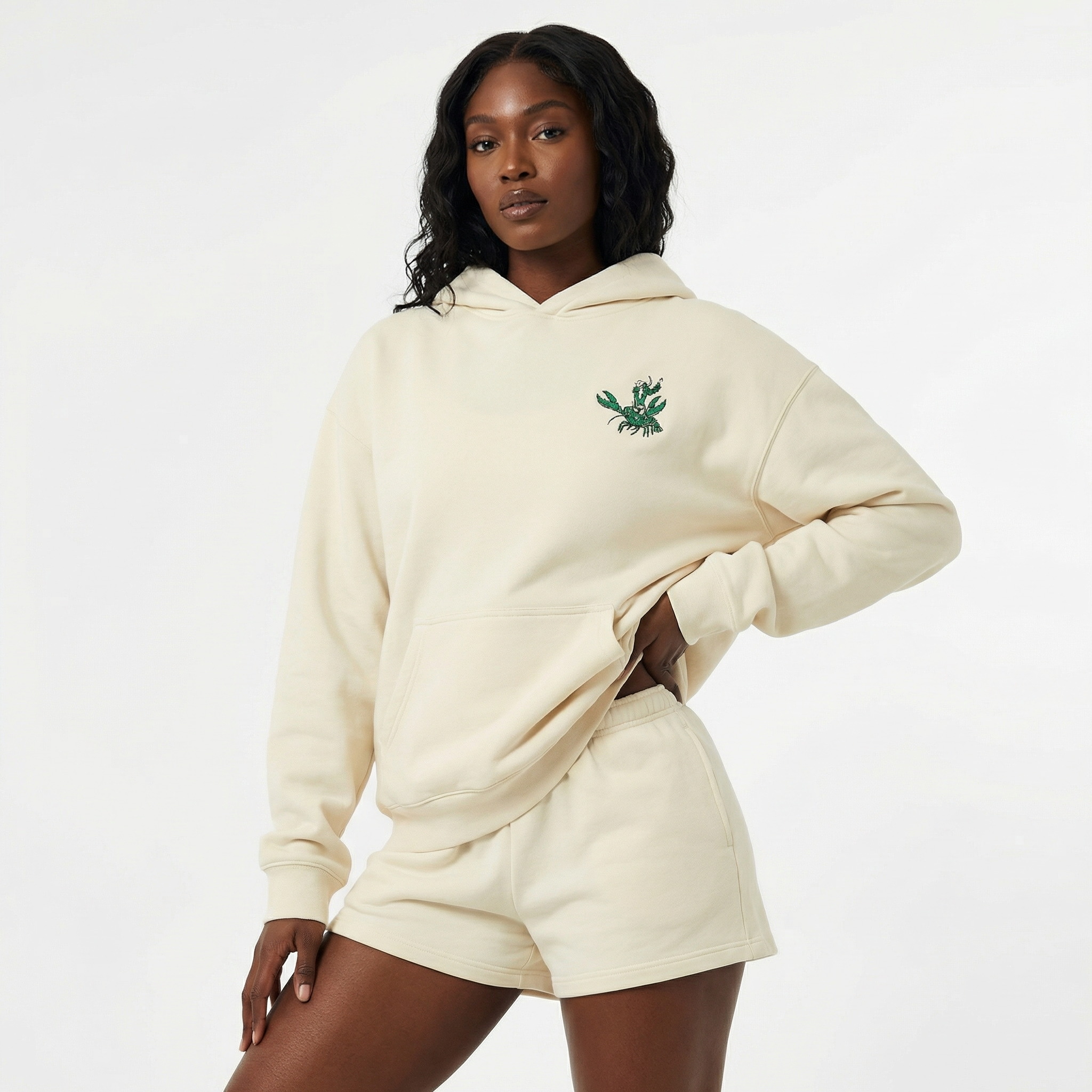 Thick Cotton Rider Open Claw Hoodie