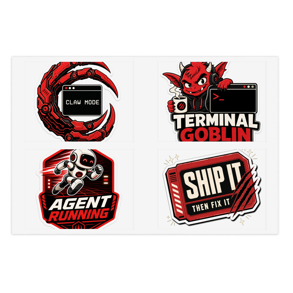 OpenClaw GPT Terminal Goblin Sticker Sheet