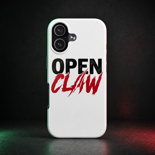 OpenClaw operator-studio mockup primary | open-claw-tough-phone-case-grunge-red-black-protective-cover