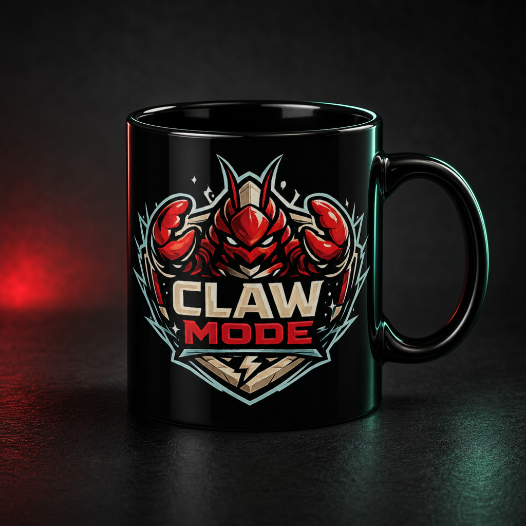 OpenClaw operator-studio mockup primary | claw-mode-coffee-mug-11oz