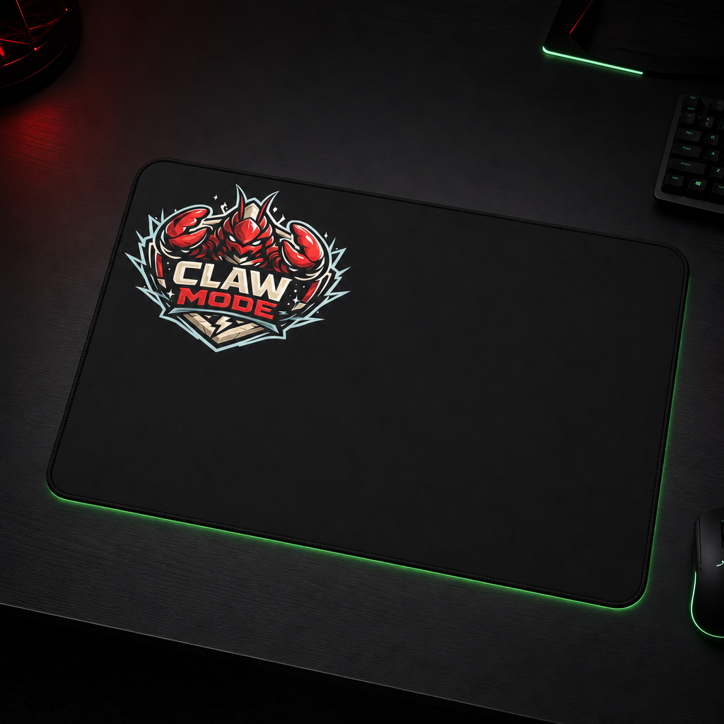 OpenClaw operator-studio mockup hover | claw-mode-desk-mat