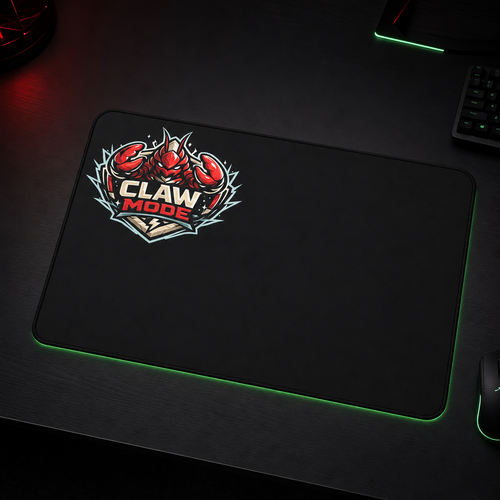 OpenClaw operator-studio mockup hover | claw-mode-desk-mat