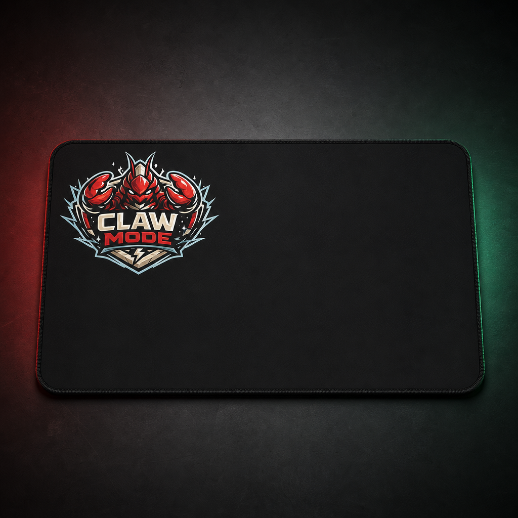 OpenClaw operator-studio mockup primary | claw-mode-desk-mat