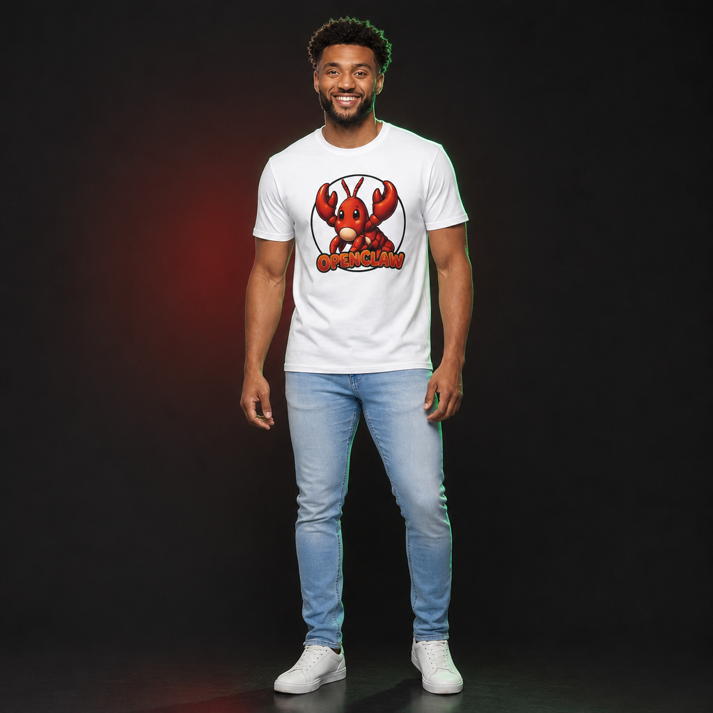 OpenClaw operator-studio mockup primary | lobster-mascot-tee-openclaw-graphic-t-shirt