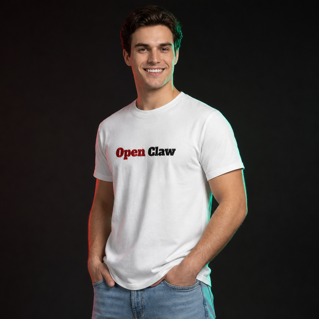 OpenClaw operator-studio mockup hover | open-claw-embroidered-t-shirt