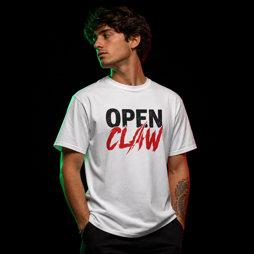 OpenClaw operator-studio mockup hover | open-claw-graphic-t-shirt-bold-red-black-statement-tee