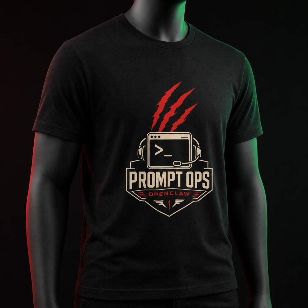 OpenClaw operator-studio mockup hover | prompt-ops-core-tee-gpt-image-2-drop