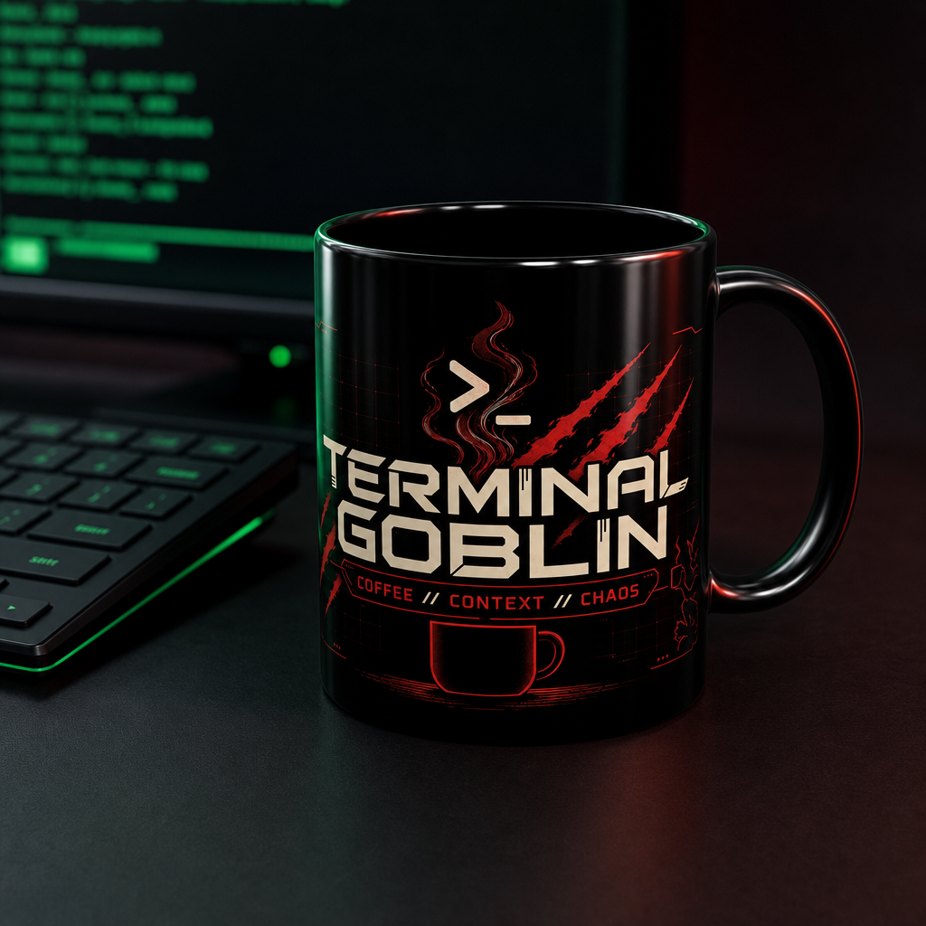 OpenClaw operator-studio mockup hover | terminal-goblin-mug-gpt-image-2-drop