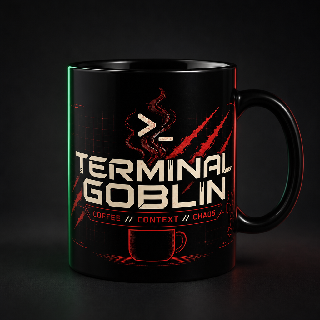 OpenClaw operator-studio mockup primary | terminal-goblin-mug-gpt-image-2-drop
